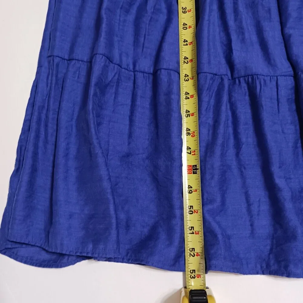 J. Jill Sleeveless Royal Blue Tiered Maxi Dress - Picture 13 of 13
